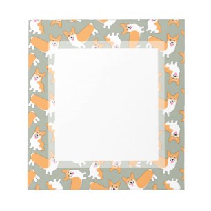 Pembroke Welsh Corgi Pattern Notepad