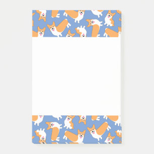 Pembroke Welsh Corgi Pattern Post-it Notes