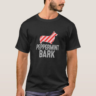 Pembroke Welsh Corgi Peppermint Bark Christmas Dog T-Shirt