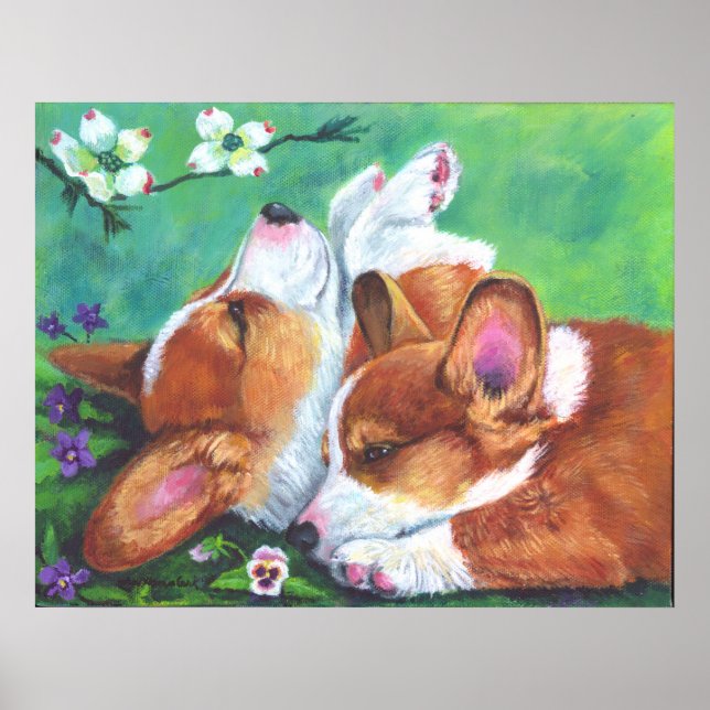 Pembroke Welsh Corgi Poster PRINT (Front)