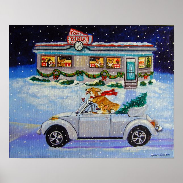 Pembroke Welsh Corgi Print (Front)