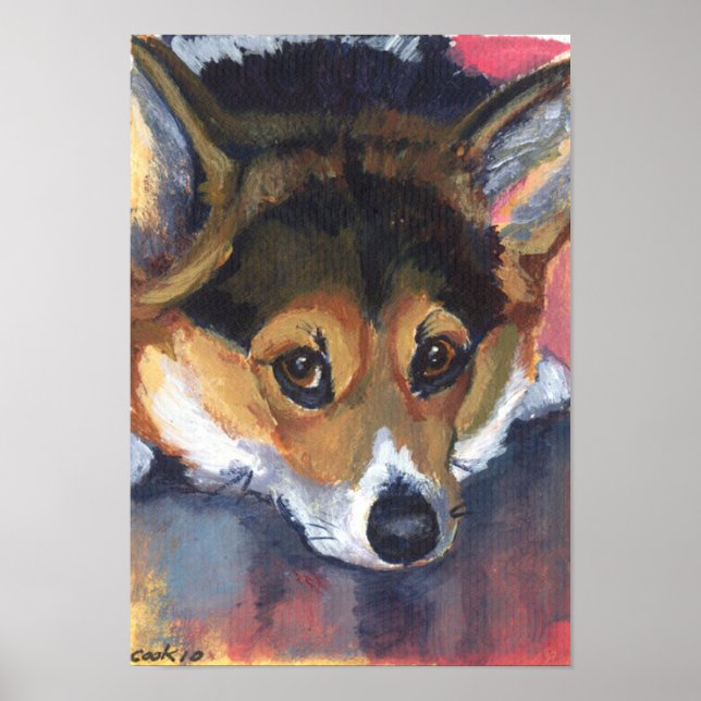 Pembroke Welsh Corgi Print (Front)