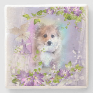 Pembroke Welsh Corgi Puppy Stone Coaster