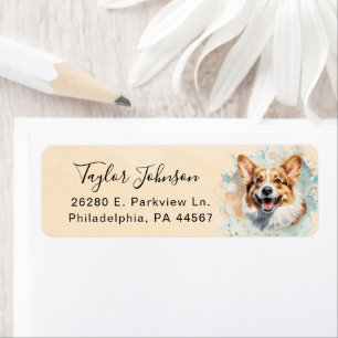 Pembroke Welsh Corgi Return Address Label