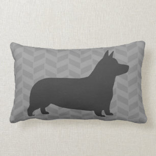 Pembroke Welsh Corgi Silhouette Lumbar Cushion