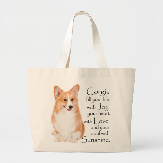 Pembroke Welsh Corgi Tote (Front)