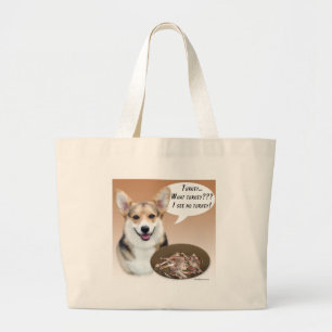 Pembroke Welsh Corgi Turkey Large Tote Bag