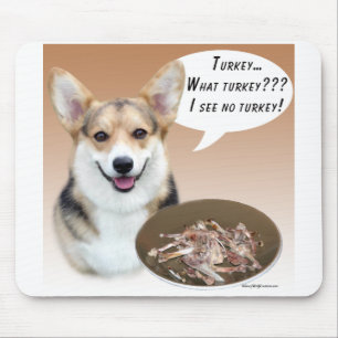 Pembroke Welsh Corgi Turkey Mouse Pad