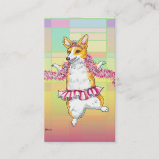 Pembroke Welsh Corgi Tutu Business Cards