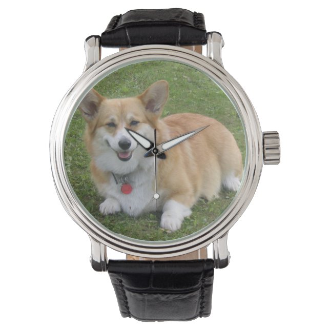Pembroke Welsh Corgi Wrist Watch (Front)