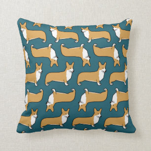 Pembroke Welsh Corgis Pattern Cushion