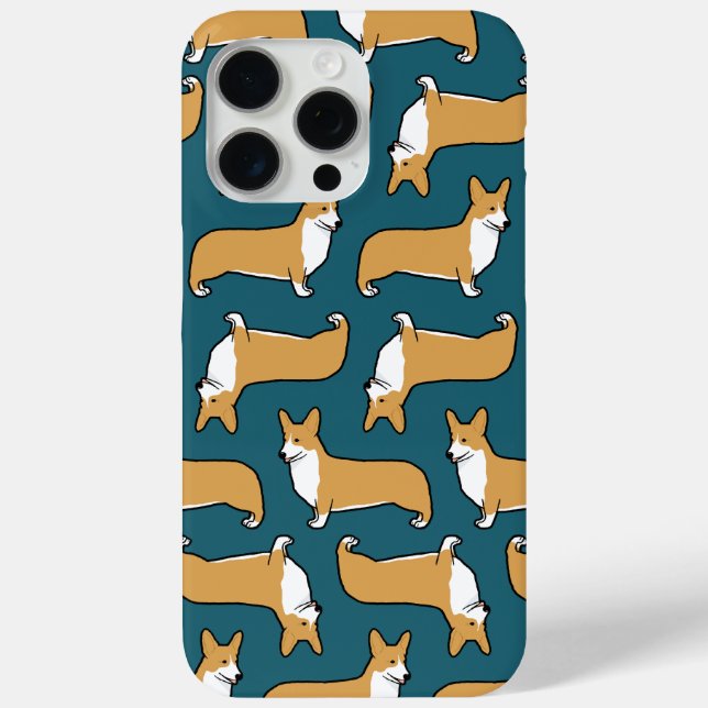 Pembroke Welsh Corgis Pattern | Cute Dog Lover's Case-Mate iPhone Case (Back)