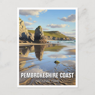 Pembrokeshire Coast National Park Wales Travel Postcard