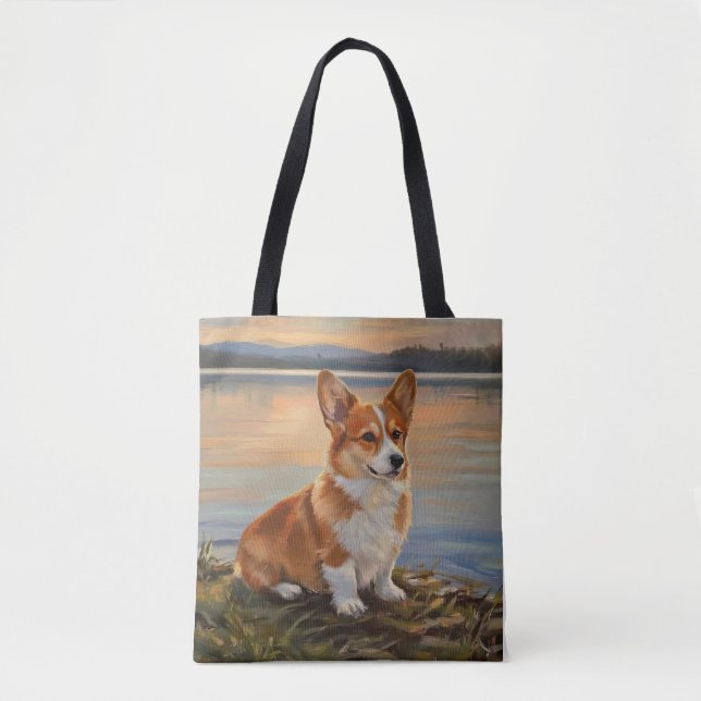 Pembrook Welsh Corgi Tote Bag (Front)