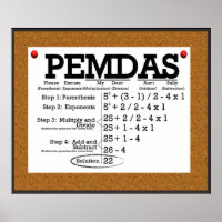 PEMDAS Bulletin Board *UPDATED*