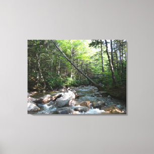 Pemigewasset River Bridge in New Hampshire Canvas Print