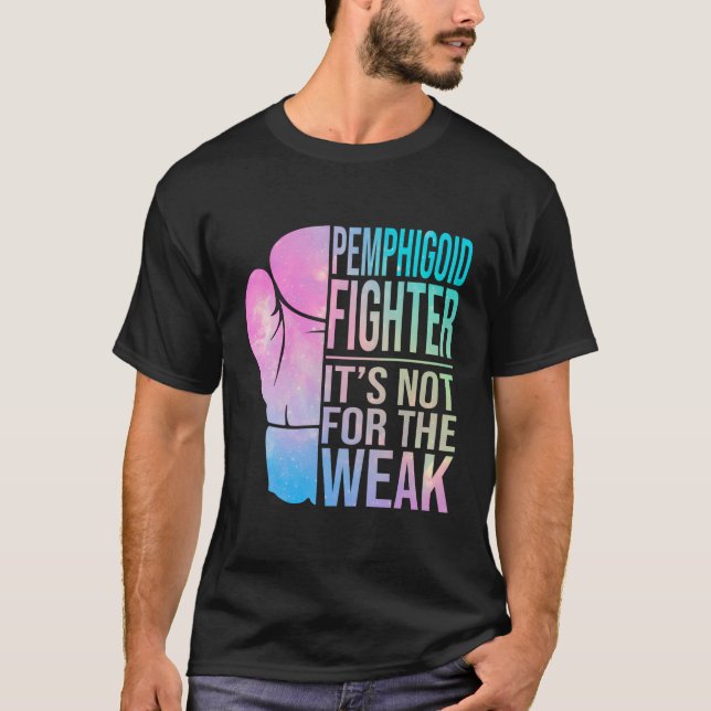 Pemphigoid Fighter Warrior Pemphigoid Awareness T-Shirt (Front)