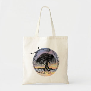 Pen and Ink on Sunset Tote Bag