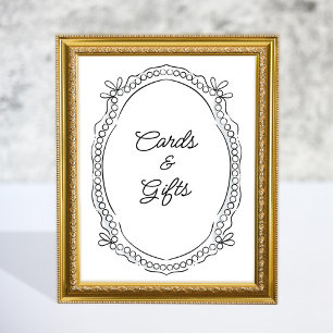 Pen and Ink Ribbons and Pearls Cards Gifts Sign