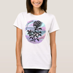 Pen and Ink Rose on Pastel - Focus on the Beauty T-Shirt