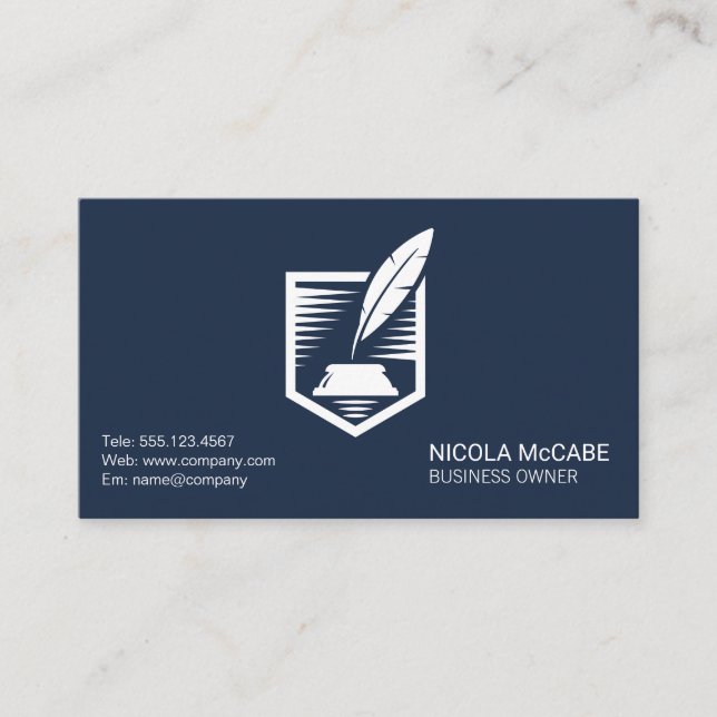 Pen and Ink | Signature | Contract Business Card (Front)