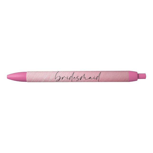 Pen - Chic Script bridesmaid Pink Rose (Front)