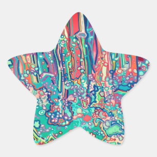 Pen doodle star sticker