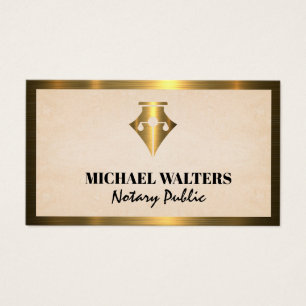 Pen   Legal Scales   Gold Metal Border