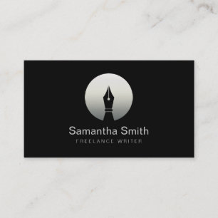Pen Logo Freelance Writer and Calligraphy Writer Business Card