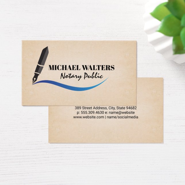 Pen Logo | Notary (Desk)