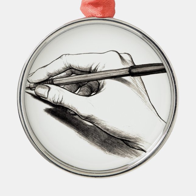 Pen Metal Tree Decoration (Front)