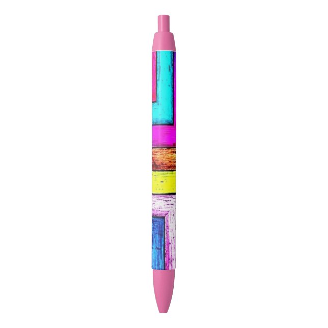 Pen Office and School Pen Colourful Squares (Front Vertical)