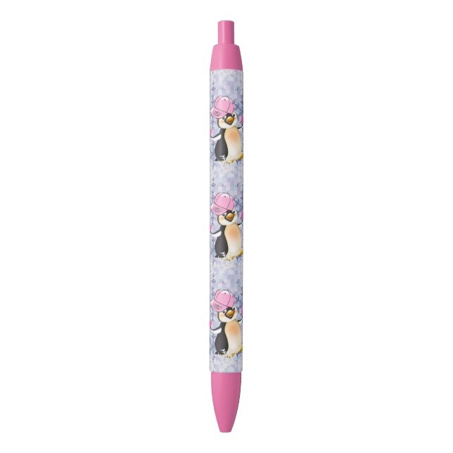 Pen Office and School Pen Penguin Valentine's Day (Front Vertical)