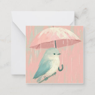 Pen Pal Pals: Bird Rain Greeting Card