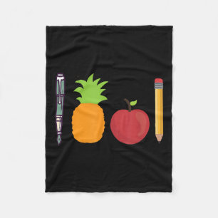 Pen Pineapple Apple Pen Funny Fleece Blanket
