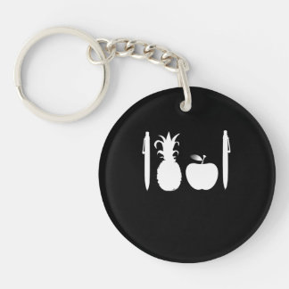 Pen Pineapple Apple Pen Japanese Song Dance Craze Key Ring