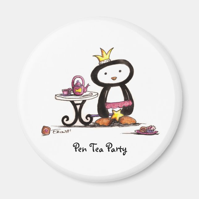Pen Tea Party Magnet (Front)