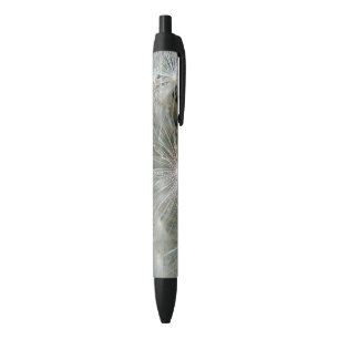 Pen white dandelion pattern