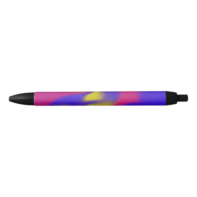 Pen with Colourful Smudge Design (Front)
