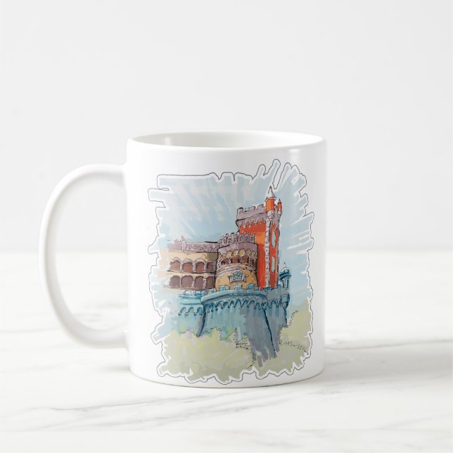 Pena Palace in Sintra, Portugal Coffee Mug (Left)