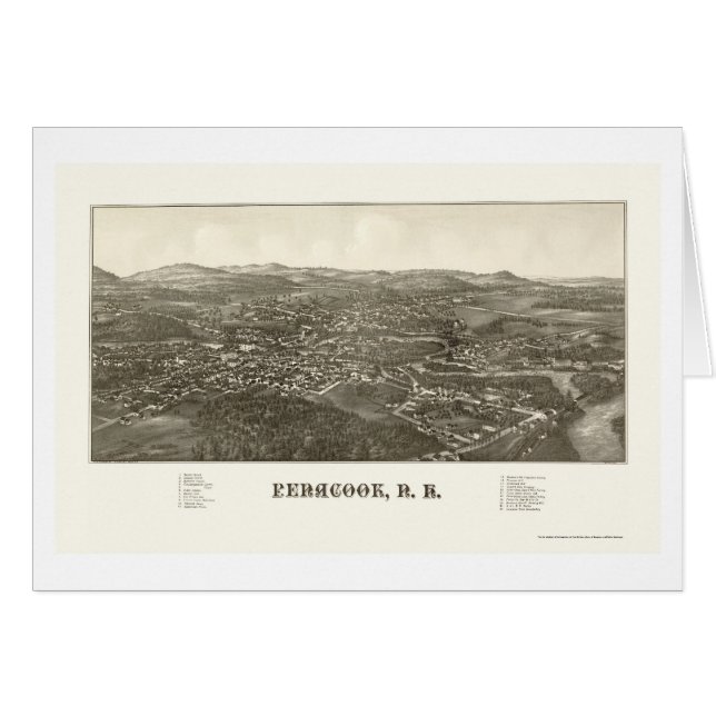 Penacook, NH Panoramic Map - 1887 (Front Horizontal)