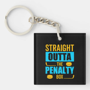 Penalty Box Hockey Key Ring