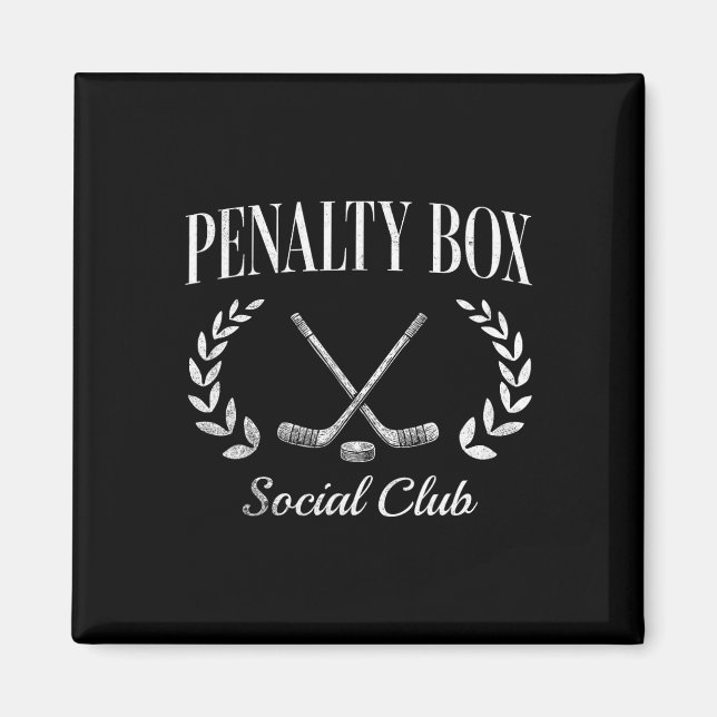Penalty Box Social Club  Magnet (Front)