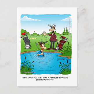penalty shot postcard