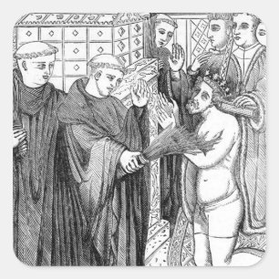 Penance of Henry II Square Sticker