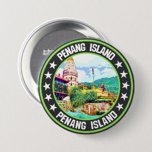 Penang Island 7.5 Cm Round Badge