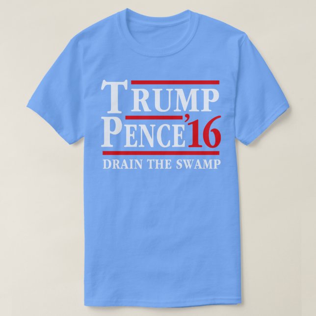 Pence Drain The Swamp T-Shirt (Design Front)