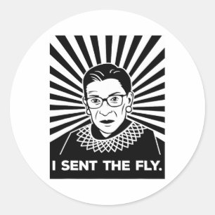 Pence Fly Vice President Dete Rbg I Sent The Fly  Classic Round Sticker