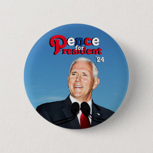 Pence for President '24 6 Cm Round Badge