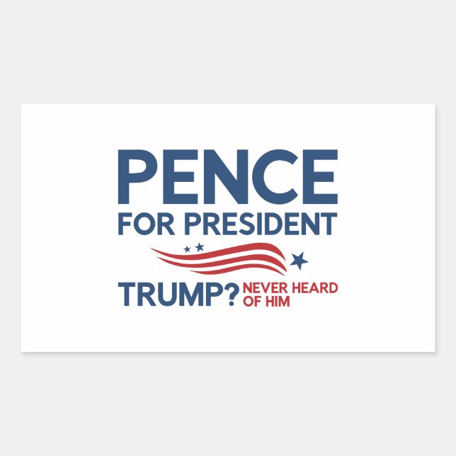 Pence For President Rectangular Sticker (Front)